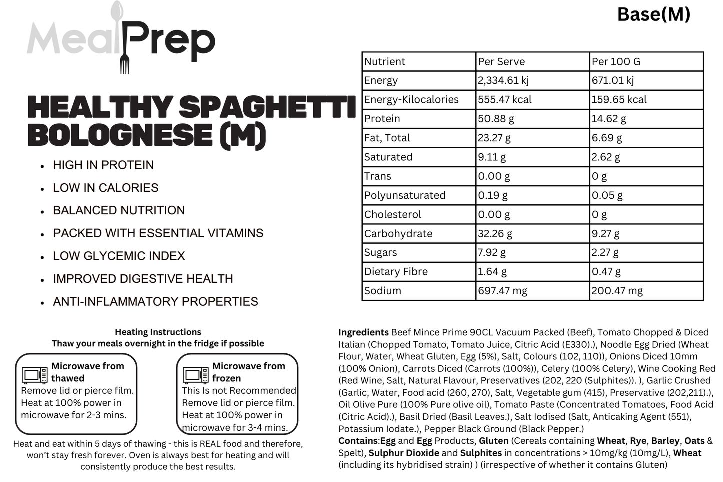 Healthy Spaghetti Bolognese