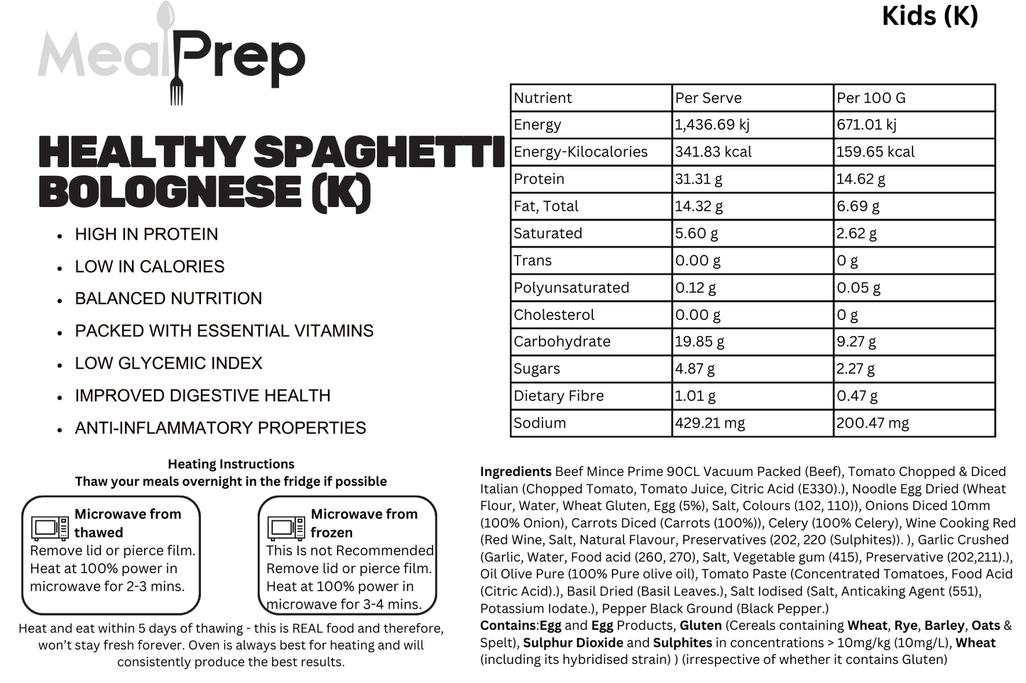 Healthy Spaghetti Bolognese