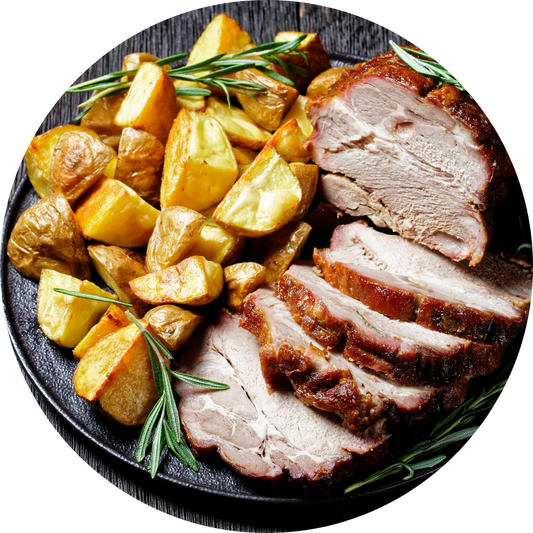 Pork Medley With Chimichurri And Crispy Roast Potatoes