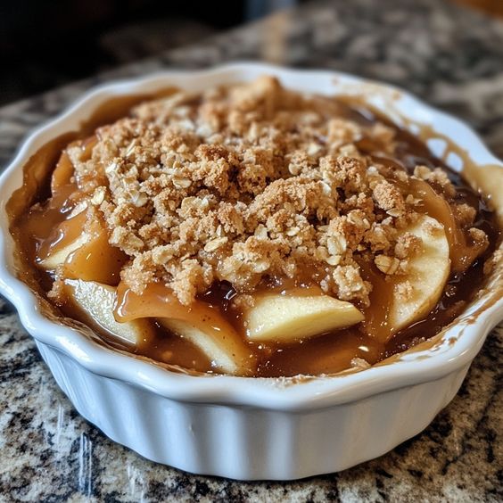 Caramel Apple Crumble