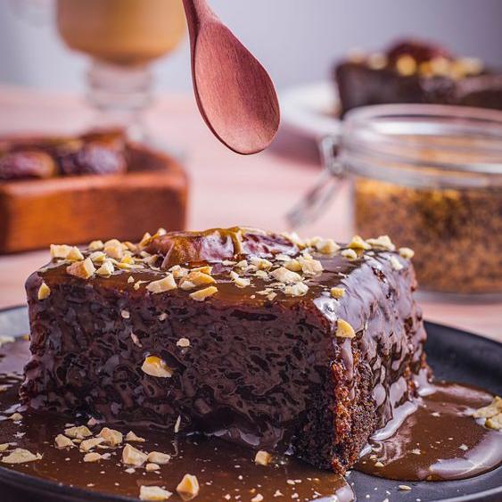 Sticky Date Pudding with Anglaise and Butterscotch sauces