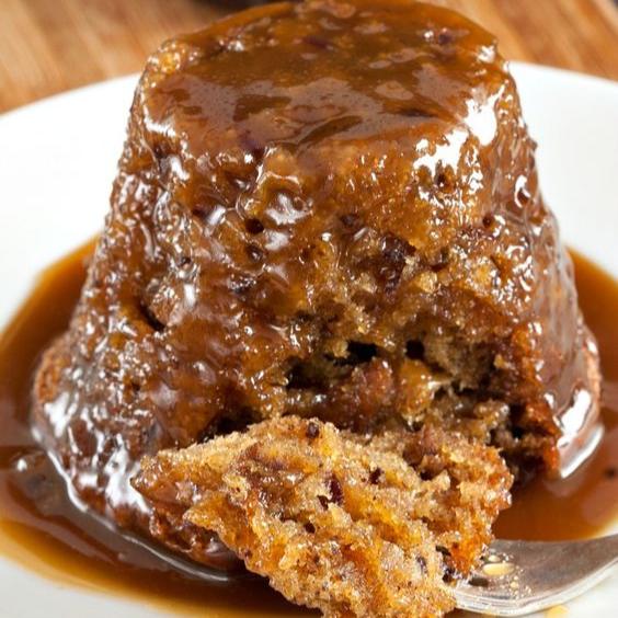 Sticky Date Pudding with Anglaise and Butterscotch sauces